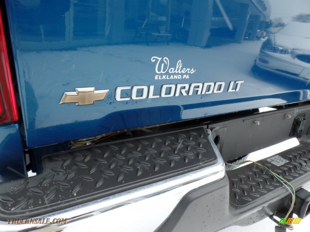 2012 Colorado LT Extended Cab 4x4 - Aqua Blue Metallic / Ebony photo #12