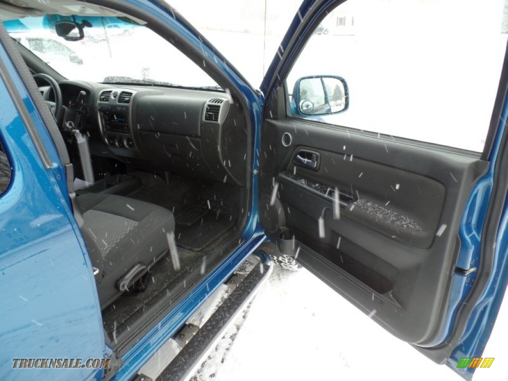 2012 Colorado LT Extended Cab 4x4 - Aqua Blue Metallic / Ebony photo #47