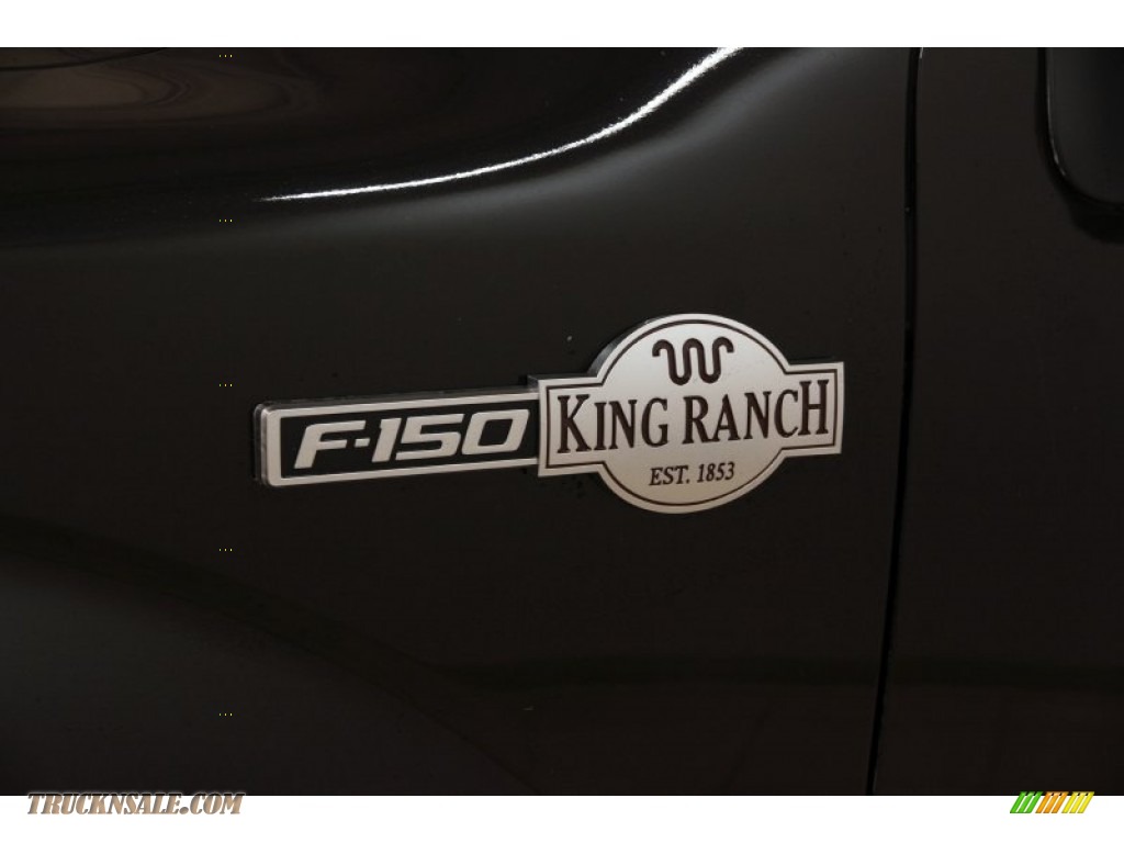2013 F150 King Ranch SuperCrew 4x4 - Tuxedo Black Metallic / King Ranch Chaparral Leather photo #4