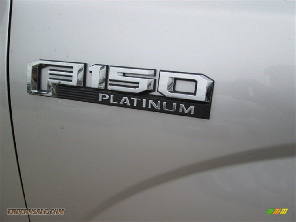 2015 F150 Platinum SuperCrew 4x4 - Ingot Silver Metallic / Black photo #6