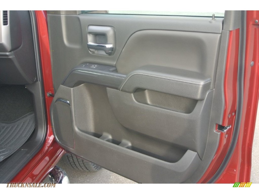 2015 Sierra 1500 SLE Double Cab 4x4 - Sonoma Red Metallic / Jet Black photo #18