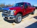 Ford F350 Super Duty Lariat Crew Cab 4x4 Ruby Red photo #9