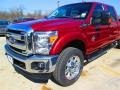 Ford F350 Super Duty Lariat Crew Cab 4x4 Ruby Red photo #10