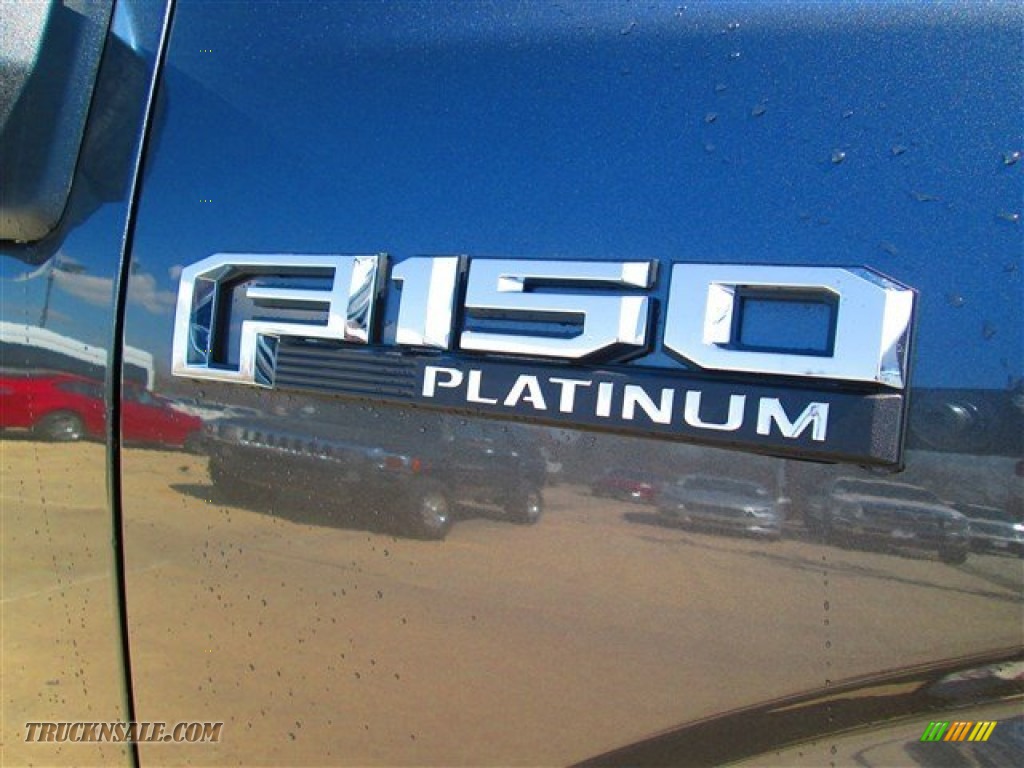 2015 F150 Platinum SuperCrew 4x4 - Magnetic Metallic / Black photo #6