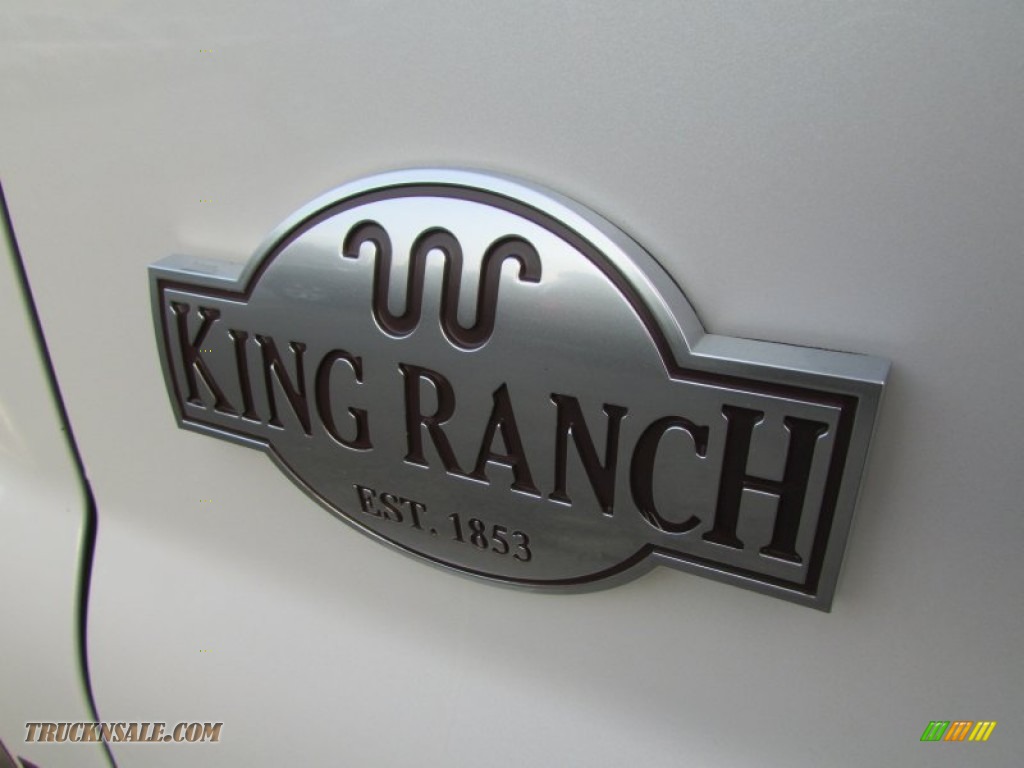 2012 F250 Super Duty King Ranch Crew Cab 4x4 - Oxford White / Adobe photo #59