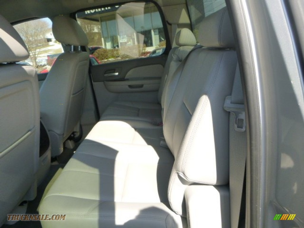 2011 Sierra 1500 SLT Crew Cab 4x4 - Pure Silver Metallic / Very Dark Cashmere/Light Cashmere photo #14
