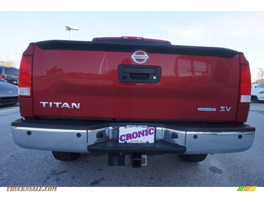 2015 Titan SV Crew Cab - Cayenne Red / Charcoal photo #4