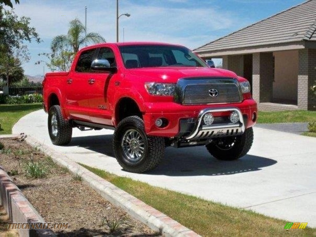 Radiant Red / Beige Toyota Tundra Limited CrewMax 4x4