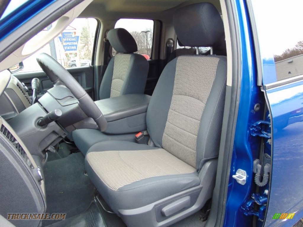 2011 Ram 1500 ST Quad Cab 4x4 - Deep Water Blue Pearl / Dark Slate Gray/Medium Graystone photo #16