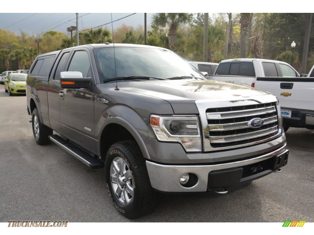 Sterling Gray Metallic / Steel Gray Ford F150 Lariat SuperCab 4x4