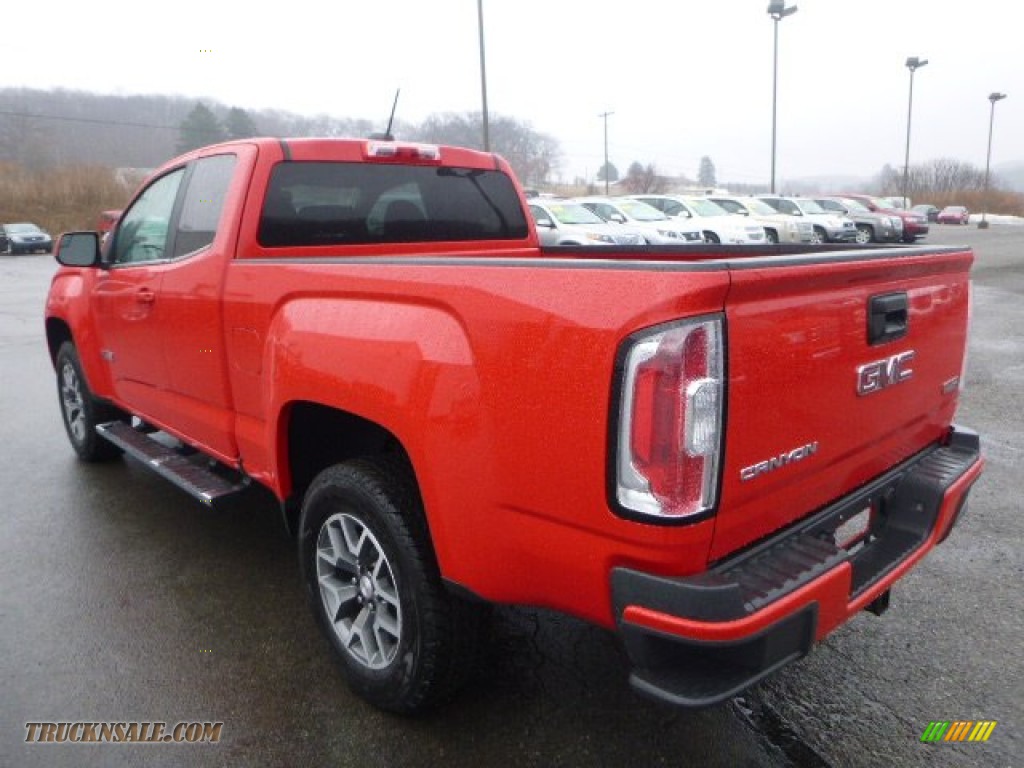 2015 Canyon SLE Extended Cab 4x4 - Cardinal Red / Jet Black photo #4
