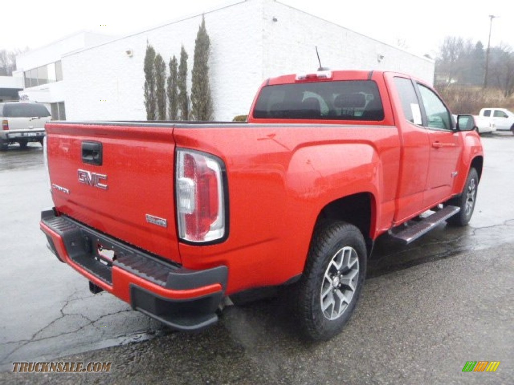 2015 Canyon SLE Extended Cab 4x4 - Cardinal Red / Jet Black photo #6