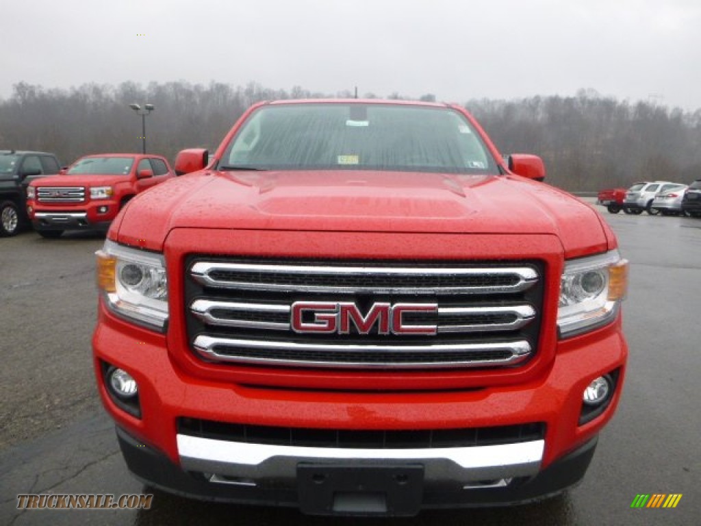 2015 Canyon SLE Extended Cab 4x4 - Cardinal Red / Jet Black photo #9