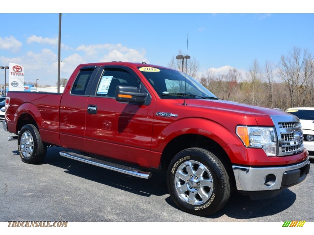 Ruby Red Metallic / Steel Gray Ford F150 XLT SuperCab