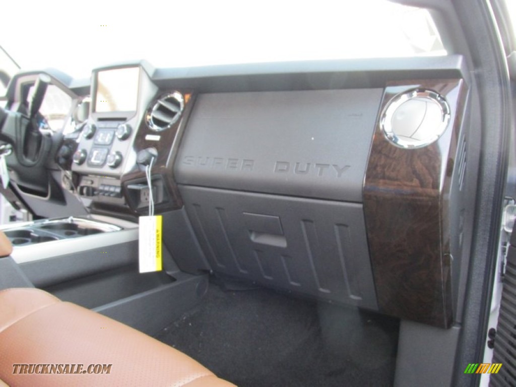 2015 F250 Super Duty Lariat Crew Cab 4x4 - White Platinum / Platinum Pecan photo #19