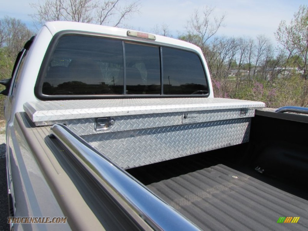 2007 F250 Super Duty King Ranch Crew Cab 4x4 - Oxford White Clearcoat / Castano Brown Leather photo #16