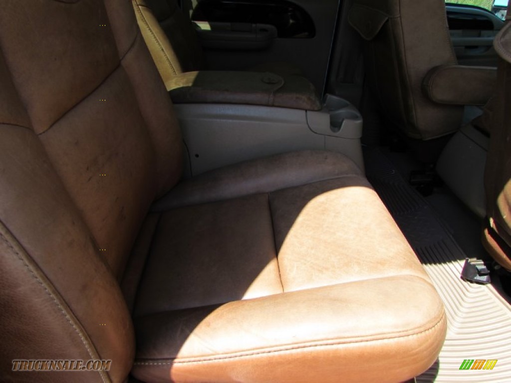 2007 F250 Super Duty King Ranch Crew Cab 4x4 - Oxford White Clearcoat / Castano Brown Leather photo #21
