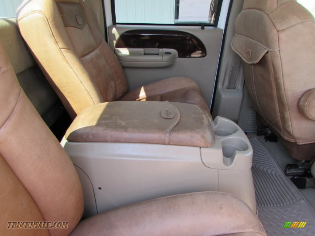 2007 F250 Super Duty King Ranch Crew Cab 4x4 - Oxford White Clearcoat / Castano Brown Leather photo #23