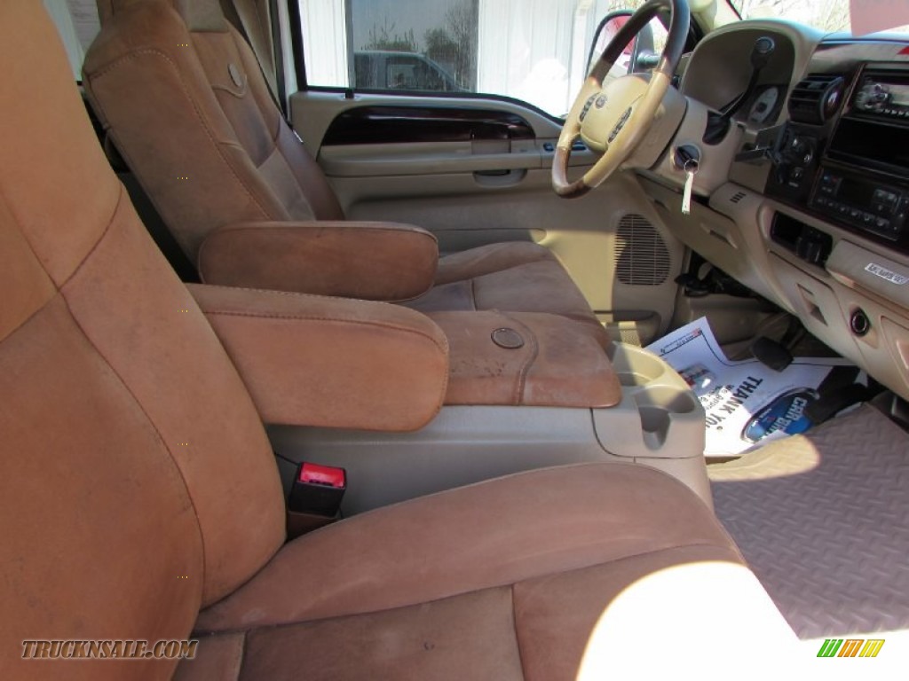 2007 F250 Super Duty King Ranch Crew Cab 4x4 - Oxford White Clearcoat / Castano Brown Leather photo #29