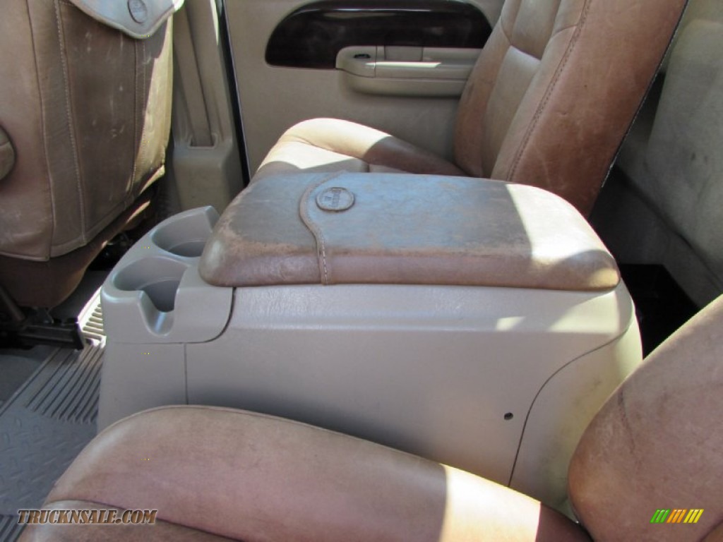 2007 F250 Super Duty King Ranch Crew Cab 4x4 - Oxford White Clearcoat / Castano Brown Leather photo #34