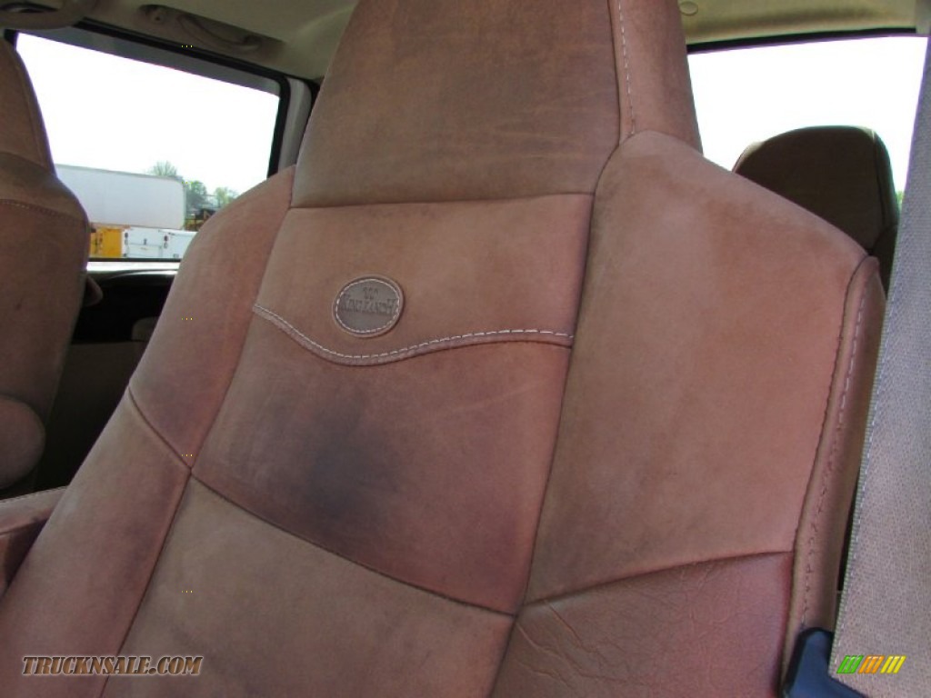 2007 F250 Super Duty King Ranch Crew Cab 4x4 - Oxford White Clearcoat / Castano Brown Leather photo #39