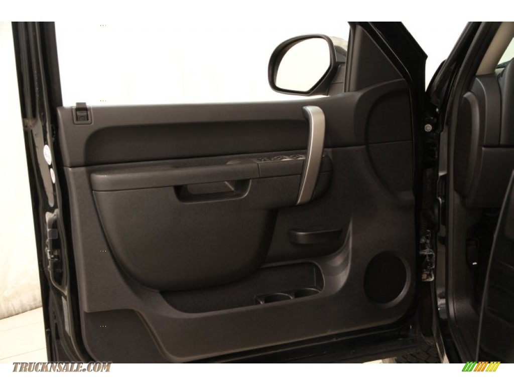 2012 Sierra 1500 SLE Extended Cab 4x4 - Onyx Black / Ebony photo #4