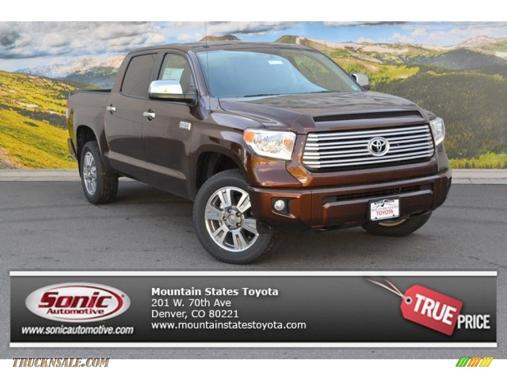 Sunset Bronze Mica / Black Toyota Tundra Platinum CrewMax 4x4