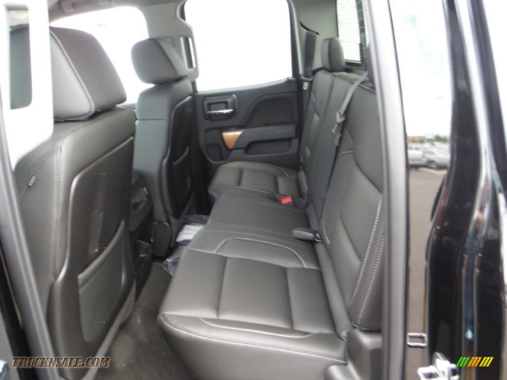 2015 Silverado 1500 LTZ Double Cab 4x4 - Black / Jet Black photo #24