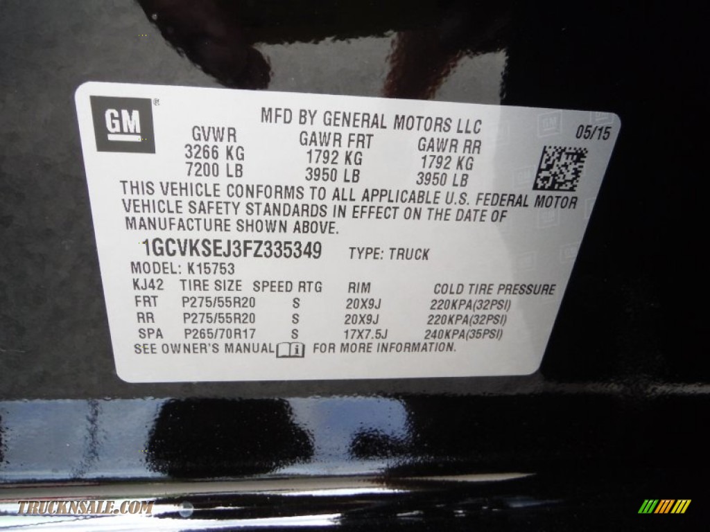 2015 Silverado 1500 LTZ Double Cab 4x4 - Black / Jet Black photo #25
