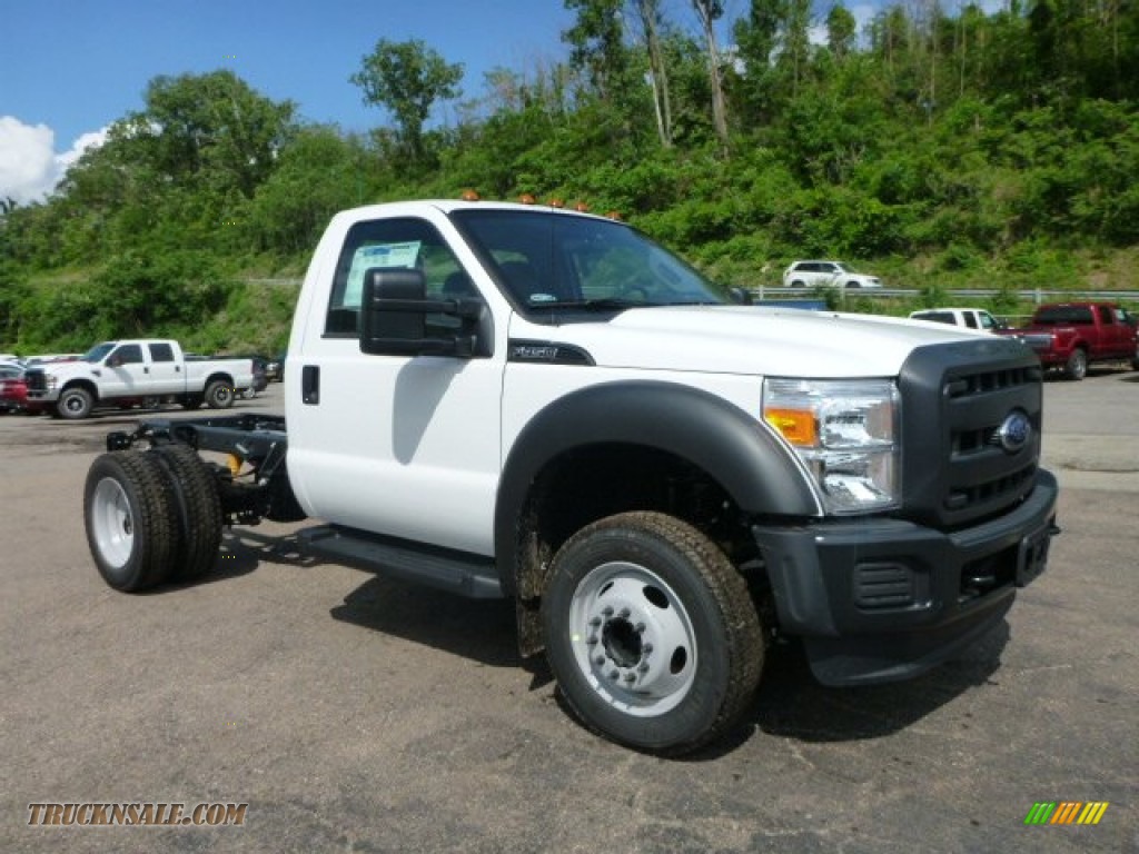 Oxford White / Steel Ford F450 Super Duty XL Regular Cab Chassis