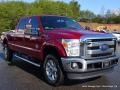 Ford F350 Super Duty Lariat Crew Cab 4x4 Ruby Red photo #7
