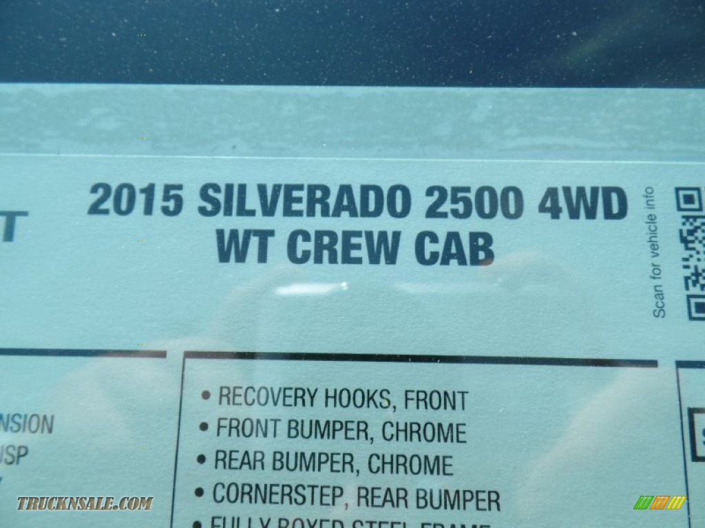 2015 Silverado 2500HD WT Crew Cab 4x4 - Summit White / Jet Black/Dark Ash photo #63
