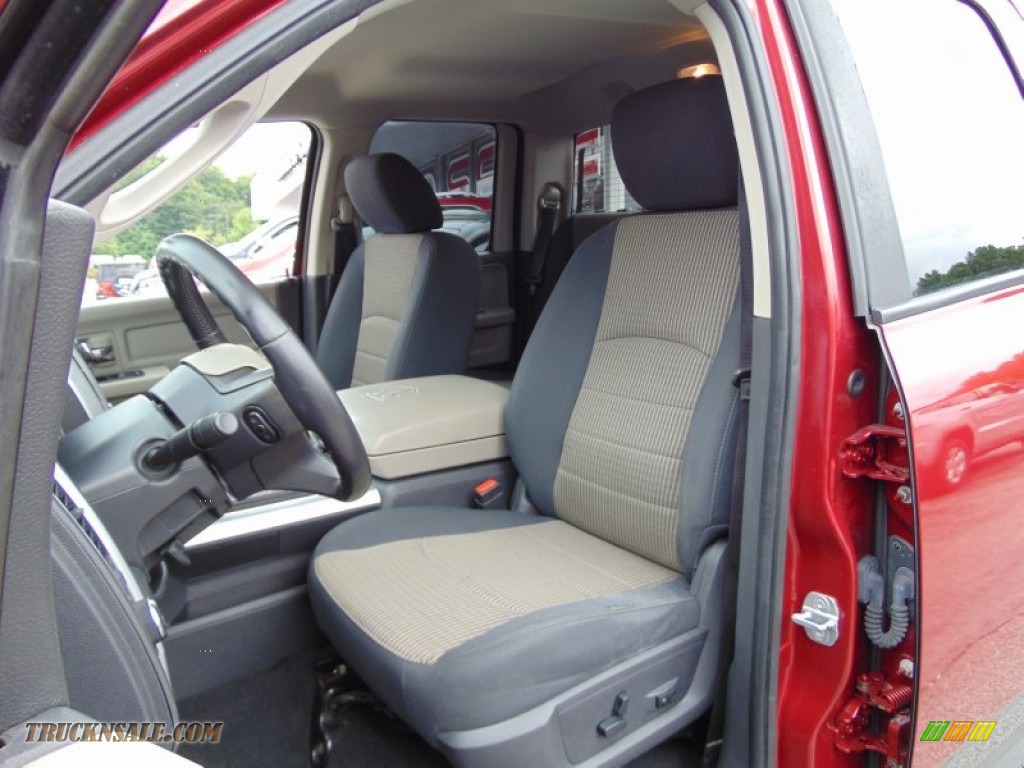 2011 Ram 1500 SLT Quad Cab 4x4 - Deep Cherry Red Crystal Pearl / Dark Slate Gray/Medium Graystone photo #16