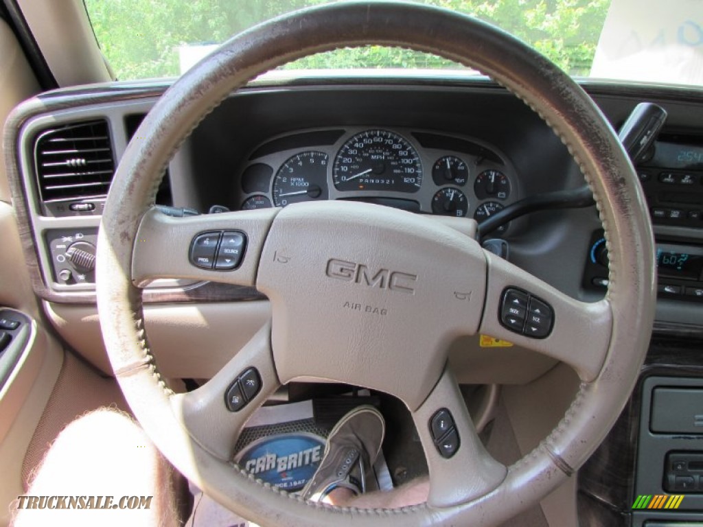 2006 Sierra 1500 Denali Crew Cab 4WD - Onyx Black / Stone Gray leather photo #37