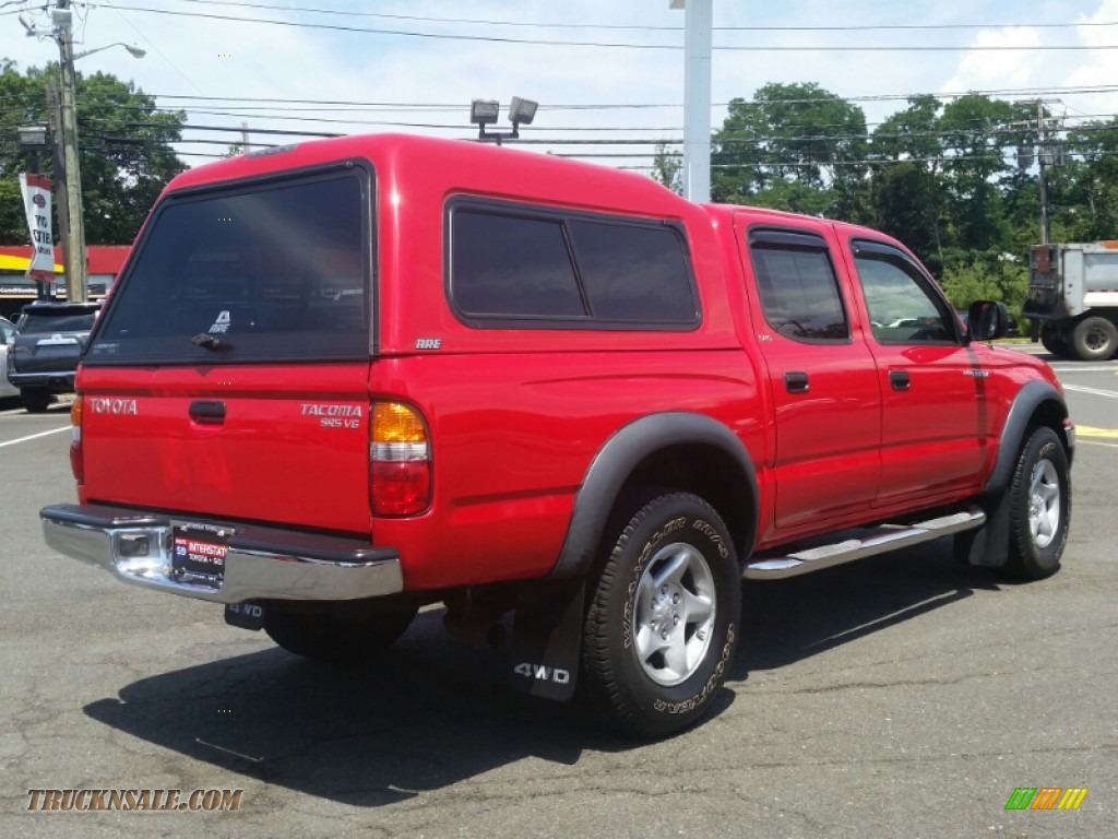 2004 Tacoma V6 Double Cab 4x4 - Radiant Red / Charcoal photo #4