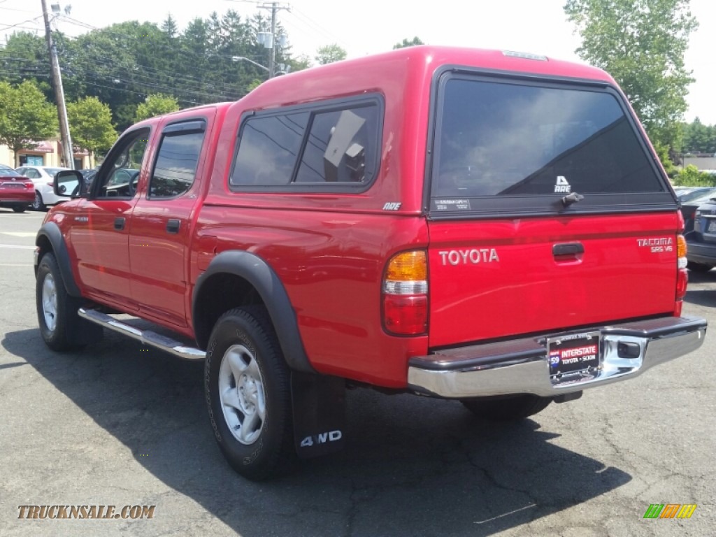 2004 Tacoma V6 Double Cab 4x4 - Radiant Red / Charcoal photo #7