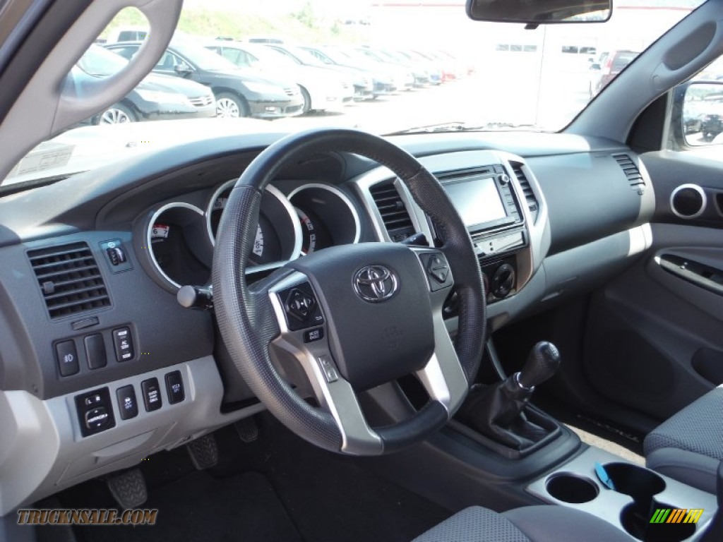 2014 Tacoma V6 TRD Sport Double Cab 4x4 - Pyrite Mica / Graphite photo #14
