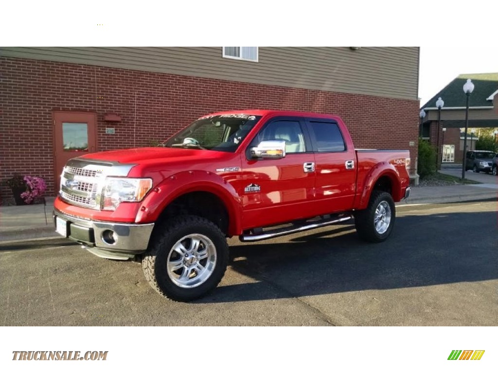 Race Red / Steel Gray Ford F150 XLT SuperCrew 4x4