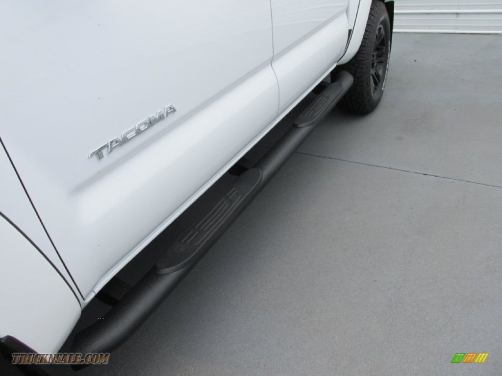 2015 Tacoma V6 PreRunner Double Cab - Super White / Graphite photo #12