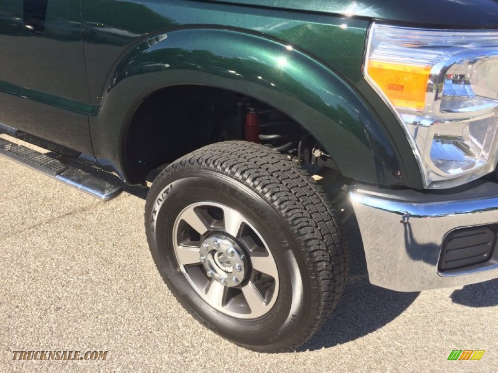 2013 F250 Super Duty XL SuperCab 4x4 - Green Gem Metallic / Steel photo #20