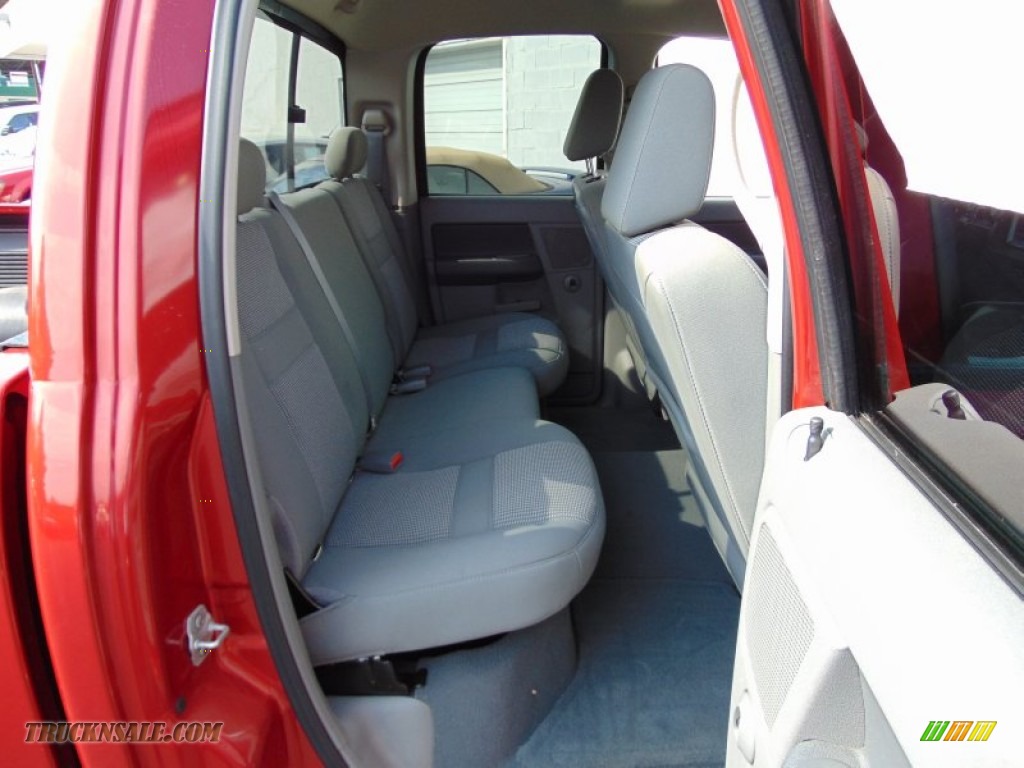2007 Ram 1500 SLT Quad Cab 4x4 - Inferno Red Crystal Pearl / Medium Slate Gray photo #24