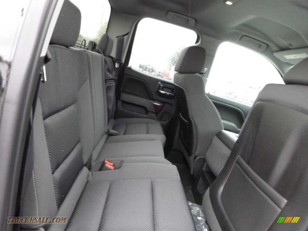 2015 Sierra 1500 SLE Double Cab 4x4 - Onyx Black / Jet Black photo #11