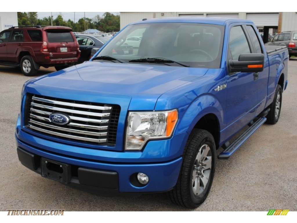 Blue Flame Metallic / Steel Gray Ford F150 XLT SuperCab