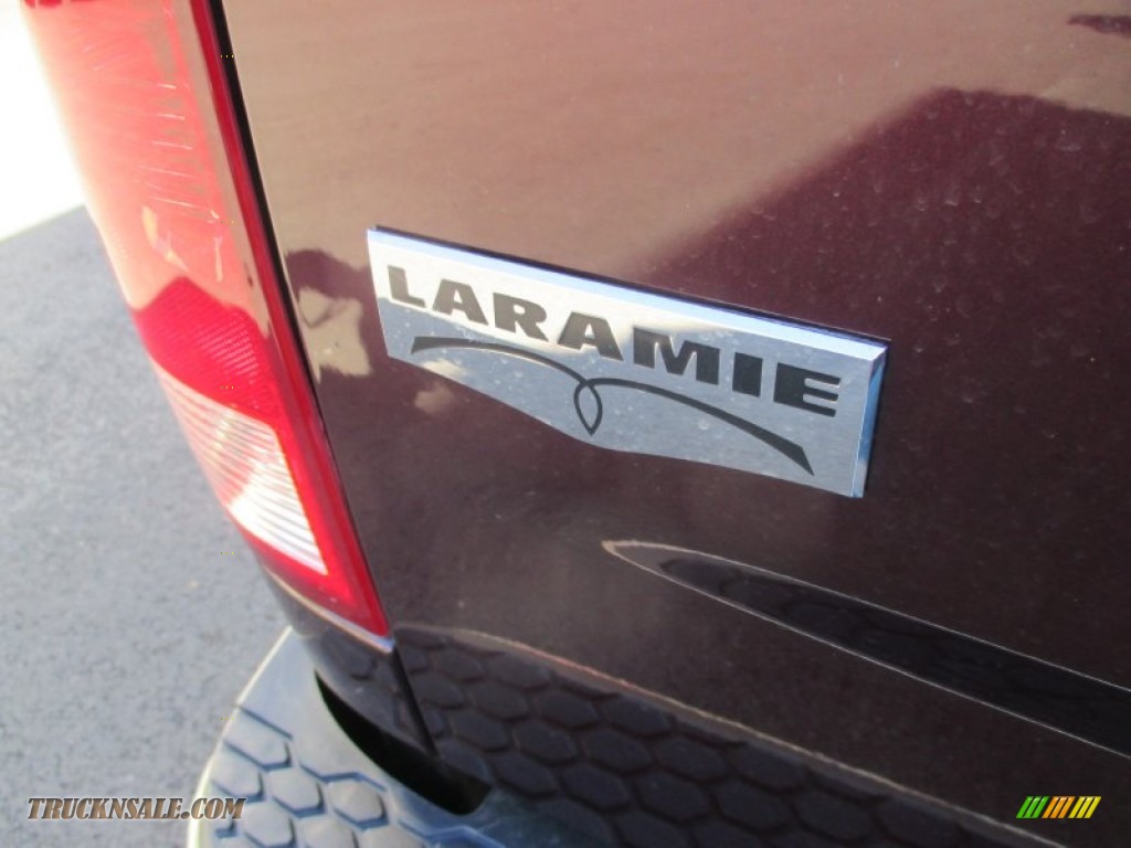 2012 Ram 1500 Laramie Crew Cab 4x4 - Deep Molten Red Pearl / Dark Slate Gray photo #8