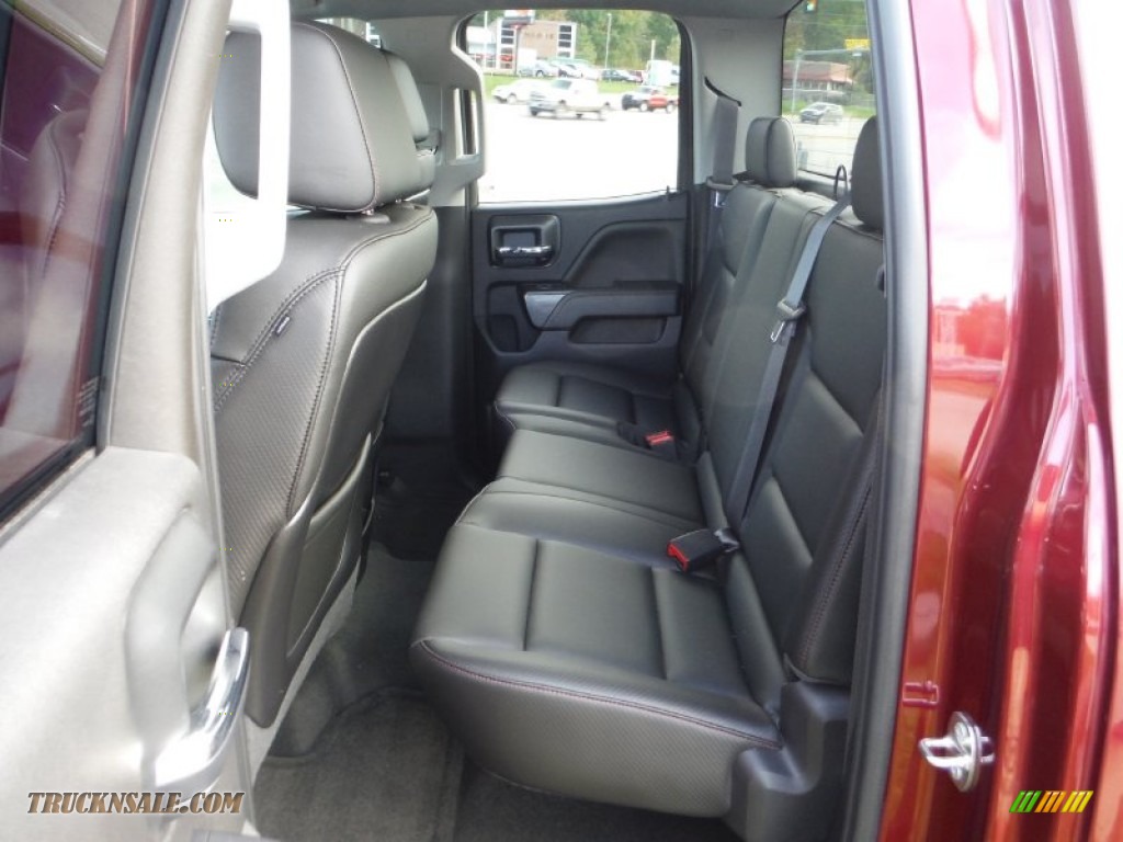 2014 Sierra 1500 SLT Double Cab 4x4 - Sonoma Red Metallic / Jet Black photo #36