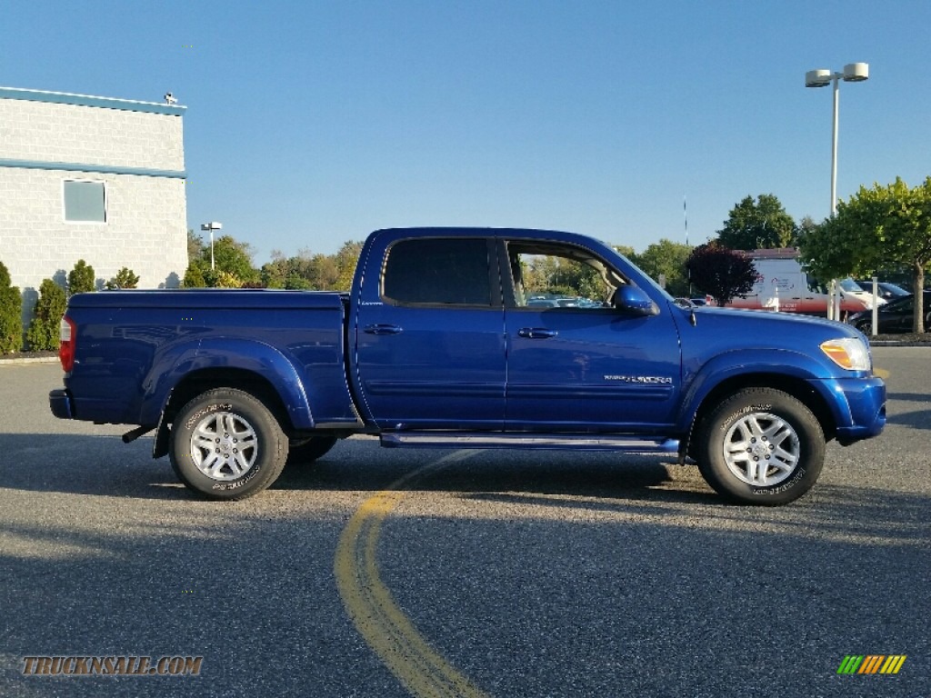 2006 Tundra Limited Double Cab 4x4 - Spectra Blue Mica / Taupe photo #2