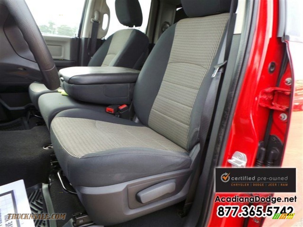 2012 Ram 1500 SLT Quad Cab 4x4 - Flame Red / Dark Slate Gray/Medium Graystone photo #18