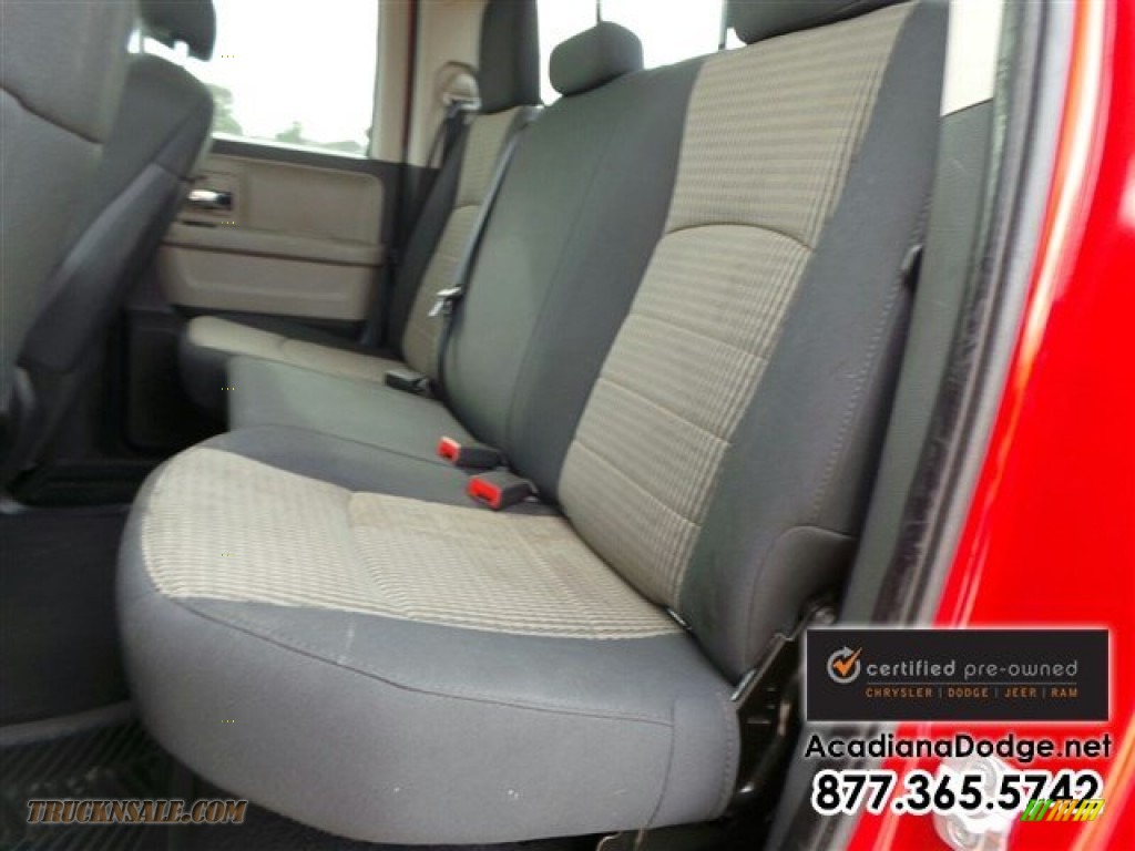 2012 Ram 1500 SLT Quad Cab 4x4 - Flame Red / Dark Slate Gray/Medium Graystone photo #26