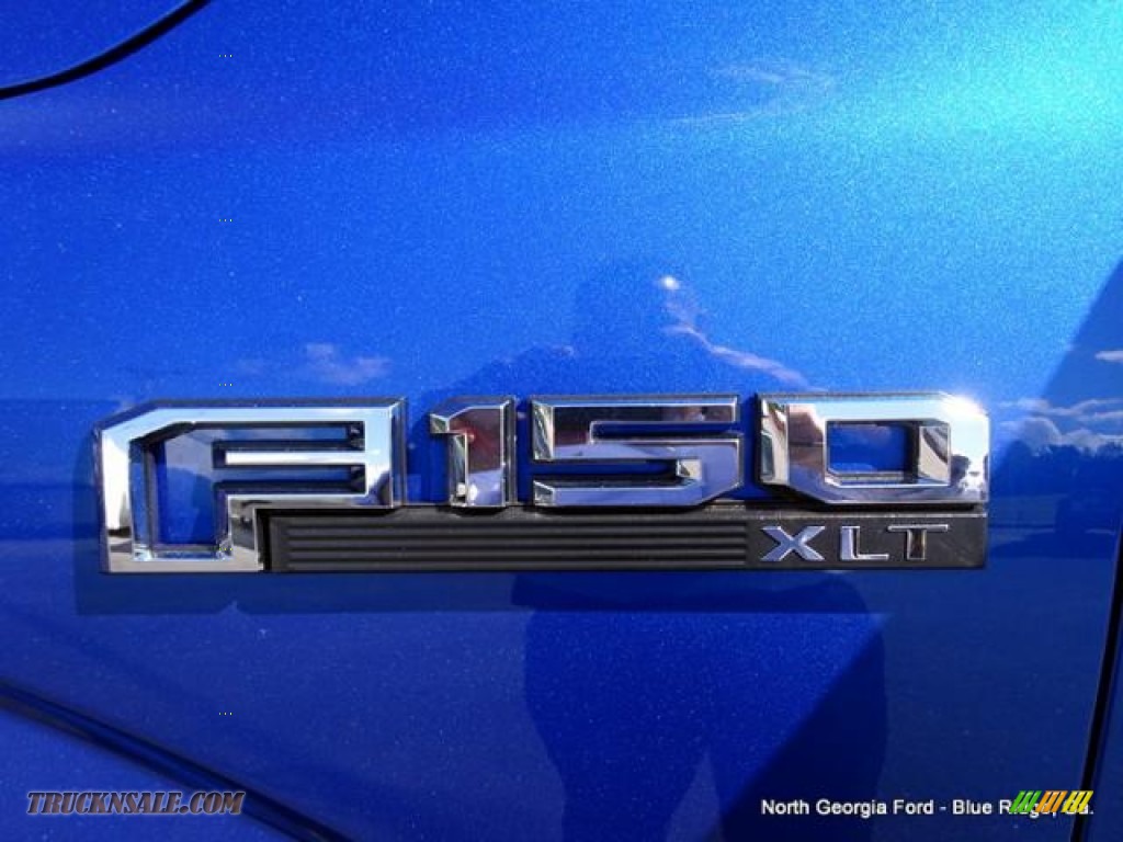 2015 F150 XLT SuperCrew 4x4 - Blue Flame Metallic / Black photo #36