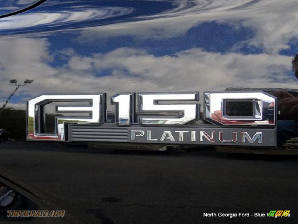 2015 F150 Platinum SuperCrew 4x4 - Tuxedo Black Metallic / Platinum Brunello photo #43